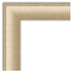 Amanti Art Elegant Brushed Honey Beveled Bathroom Wall Mirror - 32.75 X 26.75 In. -Laural Home Shop b251b6550d1d1b15 5258 w800 h800 b1 p0