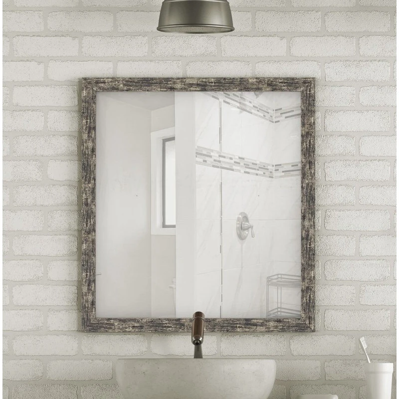 Hitchcock Butterfield Coalmine Antique Silver Mirror, 24.25"x34.25" 4 Hitchcock Butterfield Coalmine Antique Silver Mirror, 24.25"x34.25" - Image 2