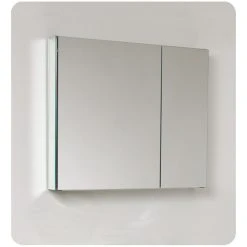 Fresca FMC8090 30" Double Door Frameless Medicine Cabinet - Mirror -Laural Home Shop b31177ab0d3b19b2 5457 w800 h800 b0 p0