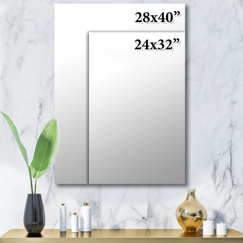 Designart Purple Bloom 2 Traditional Frameless Oval Or Round Bathroom Mirror, 24 8 Designart Purple Bloom 2 Traditional Frameless Oval Or Round Bathroom Mirror, 24 - Image 6