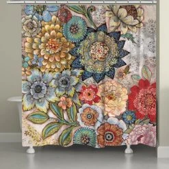 Laural Home Boho Bouquet Shower Curtain -Laural Home Shop b37196920b1ee989 8279 w800 h800 b0 p0