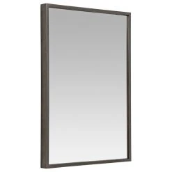 Aspire Home Accents, Inc. Bali Modern Rectangle Wall Mirror, Gray, 30" -Laural Home Shop b371ea3d0e6b7c2a 9290 w800 h800 b1 p0