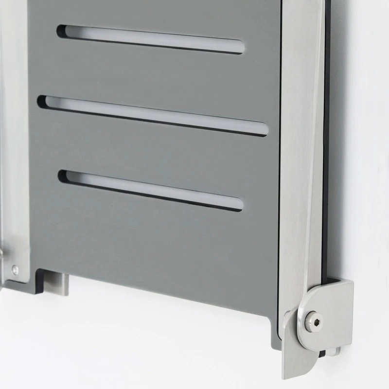 Seachrome Corporation Seachrome SlimLine Folding Wall Mount Shower Seat, Gray Seat With Silver Frame 11 Seachrome Corporation Seachrome SlimLine Folding Wall Mount Shower Seat, Gray Seat With Silver Frame - Image 9