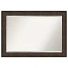 Amanti Art Ridge Bronze Beveled Bathroom Wall Mirror - 41.5 X 29.5 In.