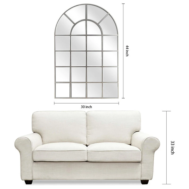 Empire Art Direct Beveled Arch Window Wall Mirror, 0.25" Beveled Edge, 44"x30" Bathroom Mirror 10 Empire Art Direct Beveled Arch Window Wall Mirror, 0.25" Beveled Edge, 44"x30" Bathroom Mirror - Image 8
