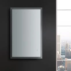 Fresca Angelo Bathroom Mirror With Halo Style LED Lighting And Defogger, 48"x30" -Laural Home Shop b4b152e00f08f610 7970 w800 h800 b0 p0