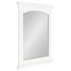 Uniek Helcomb Wood Framed Wall Mirror, White 20x28.75 1 Uniek Helcomb Wood Framed Wall Mirror, White 20x28.75 -Laural Home Shop b4f1eee80fb40fca 7771 w800 h800 b1 p0