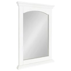 Uniek Helcomb Wood Framed Wall Mirror, White 20x28.75