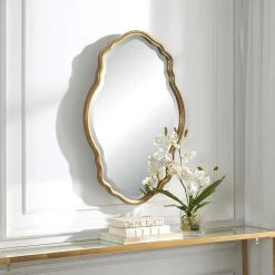 FIND Rich Gold 22.25x33.25 Mirror -Laural Home Shop b521ba5c0244bb4b 6841 w800 h800 b0 p0