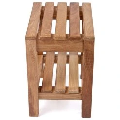 ARB Teak & Specialties BEN537 - ARB Teak Coach Shower Bench 16" (40cm) With Removable Shelf -Laural Home Shop b5e106d70ffdf5f7 0881 w800 h800 b1 p0