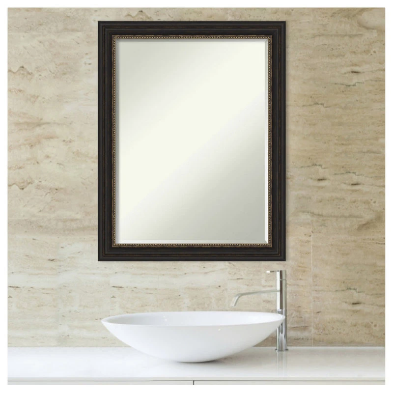 Amanti Art Accent Bronze Narrow Petite Bevel Bathroom Wall Mirror 21.5 X 27.5 In. 7 Amanti Art Accent Bronze Narrow Petite Bevel Bathroom Wall Mirror 21.5 X 27.5 In. - Image 5