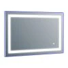 Eviva LLC Eviva Deco Piece Wall Mounted Lighted Vanity, Backlit LED Mirror W/ Frame Lights