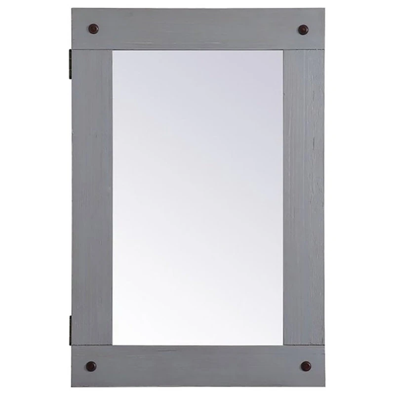 ELEGANT D�COR Elegant Decor MR562233GR Wooden Mirror Medicine Cabinet In Antique Grey 3 ELEGANT D�COR Elegant Decor MR562233GR Wooden Mirror Medicine Cabinet In Antique Grey