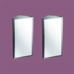 Renovators Supply Manufacturing Renovator's Supply Brushed Stainless Steel Wall Mount Corner Medicine Cabinet 10 Renovators Supply Manufacturing Renovator's Supply Brushed Stainless Steel Wall Mount Corner Medicine Cabinet -Laural Home Shop b791f28b039c46d4 0539 w800 h800 b0 p0