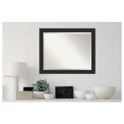 Amanti Art Shipwreck Black Narrow Beveled Bathroom Wall Mirror - 32 X 26 In. 12 Amanti Art Shipwreck Black Narrow Beveled Bathroom Wall Mirror - 32 X 26 In. -Laural Home Shop b7b1b34b0d1d1beb 5263 w800 h800 b1 p0