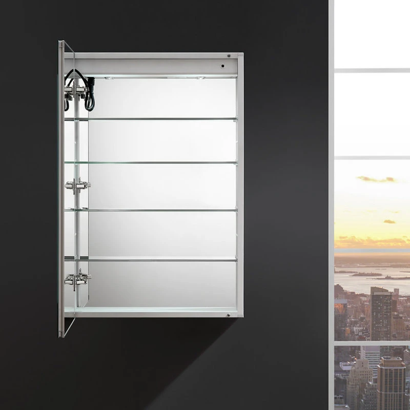 Fresca FMC012436-L Luminosa 24" X 36" Lighted Frameless Medicine - Mirror 7 Fresca FMC012436-L Luminosa 24" X 36" Lighted Frameless Medicine - Mirror - Image 5