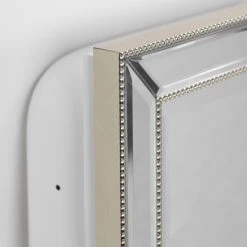 Head West, Inc. Head West Champagne Silver Beaded Beveled Mirror, 16x26" 11 Head West, Inc. Head West Champagne Silver Beaded Beveled Mirror, 16x26" -Laural Home Shop b7e1cb940fd92634 3391 w800 h800 b0 p0