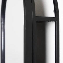 Head West, Inc. Black Metal Framed Oval Vanity Wall Mirror With Shelves - 15" X 30" 11 Head West, Inc. Black Metal Framed Oval Vanity Wall Mirror With Shelves - 15" X 30" -Laural Home Shop b801ab26029e0da1 1688 w800 h800 b0 p0