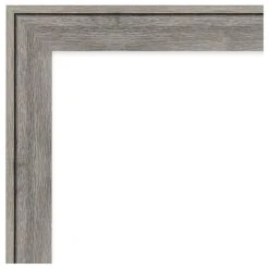 Amanti Art Regis Barnwood Grey Beveled Wood Bathroom Wall Mirror - 40.5 X 28.5 In. -Laural Home Shop b82190b80fcfd2c6 6785 w800 h800 b1 p0