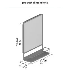 Madeleine Home Inc. Moselle Wall Mirror With Shelf, 24" -Laural Home Shop b831333a037c9371 8853 w800 h800 b1 p0