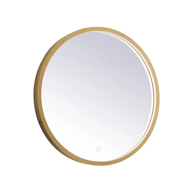 Elegant Furniture & Lighting Elegant Decor Pier 21" LED Mirror With Adjustable Color Temperature In Brass 5 Elegant Furniture & Lighting Elegant Decor Pier 21" LED Mirror With Adjustable Color Temperature In Brass - Image 3