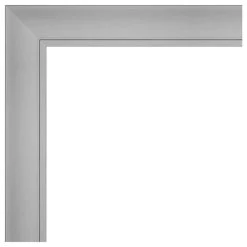 Amanti Art Flair Polished Nickel Non-Beveled Bathroom Wall Mirror - 22 X 28 In. -Laural Home Shop b9a15e2b02bddddb 6189 w800 h800 b1 p0