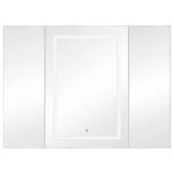 Krugg Reflections 48"x36" LED Medicine Cabinet, Dimmer/Defog, Makeup Mirror, And USB, Light Left -Laural Home Shop b9f1e5800c62f6db 8525 w800 h800 b1 p0