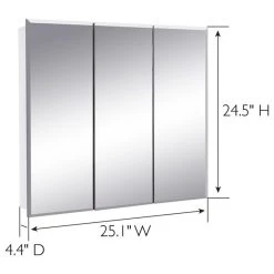 Design House Cyprus 24-Inch Wood Medicine Cabinet Mirror In White 10 Design House Cyprus 24-Inch Wood Medicine Cabinet Mirror In White -Laural Home Shop ba11ca3403d8ba37 1498 w800 h800 b1 p0