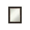 Amanti Art Varied Black Beveled Bathroom Wall Mirror - 23.75 X 29.75 In.