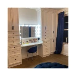 HomeRoots Furniture Glam Style Lighted USB Vanity Mirror -Laural Home Shop ba913f1b01fa275f 3345 w800 h800 b0 p0