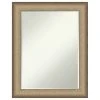 Amanti Art Elegant Brushed Bronze Petite Bevel Bathroom Wall Mirror 22.75 X 28.75 In. -Laural Home Shop bb91932403b790f1 4347 w800 h800 b1 p0