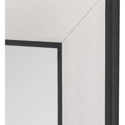 Hitchcock Butterfield Silhana Brushed Silver And Black Mirror, 26.5"x36.5" -Laural Home Shop bc0194cb0ee79c15 3190 w800 h800 b0 p0