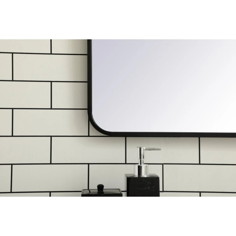 Elegant Decor Evermore Vanity Mirror Black 6 Elegant Decor Evermore Vanity Mirror Black - Image 4