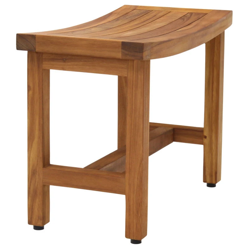 AquaTeak Patented 24" Sumba™ Lotus Teak Shower Bench 9 AquaTeak Patented 24" Sumba™ Lotus Teak Shower Bench - Image 7