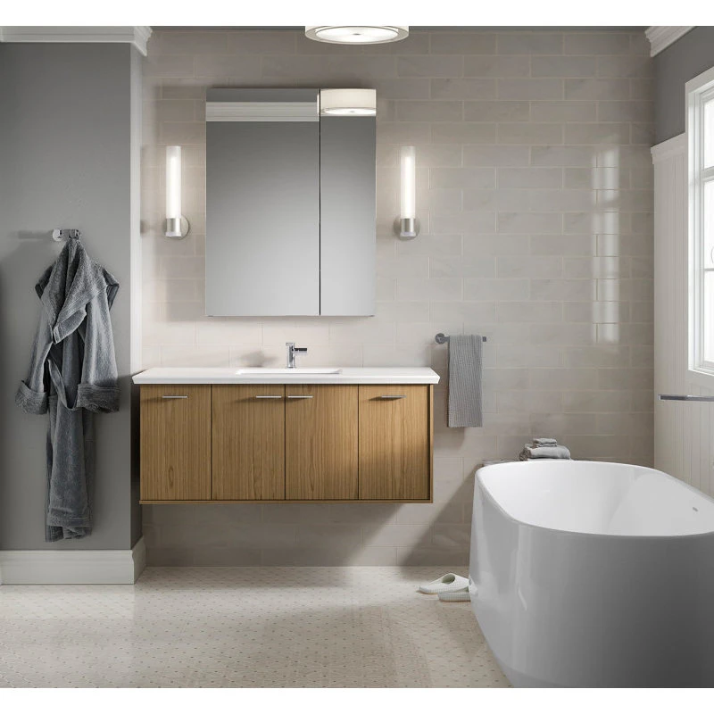 Kohler K-81149 Maxstow 30" X 40" Frameless Double Door Medicine - Dark Anodized 6 Kohler K-81149 Maxstow 30" X 40" Frameless Double Door Medicine - Dark Anodized - Image 4