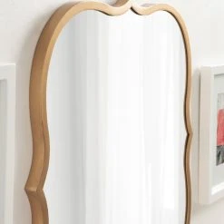 Uniek Higby Framed Wall Mirror, Gold, 21"x21" -Laural Home Shop bc91df2802b0875b 5531 w800 h800 b0 p0