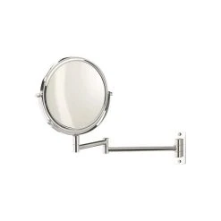 WS Bath Collections Smile Swiveling Magnifying Mirror 5X/1X