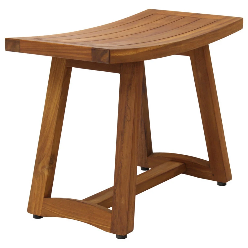 AquaTeak Patented 24" Asia® Buru Teak Shower Bench 13 AquaTeak Patented 24" Asia® Buru Teak Shower Bench - Image 11