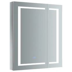 Fresca Spazio Bathroom Medicine Cabinet With LED Lighting And Defogger, 30"x36"