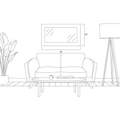 FrameMyMirror Porter White Framed Mirror, 20"x36" -Laural Home Shop be41b9a403ebbced 3976 w800 h800 b1 p0