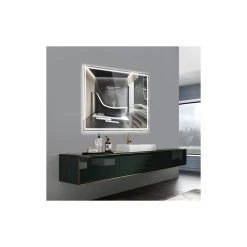 GETLEDEL Ledel LED Lighted Bathroom Mirror Wall Mount Backlit Vanity Mirror, 40"x32" -Laural Home Shop bf11e7f103f8528f 8858 w800 h800 b0 p0