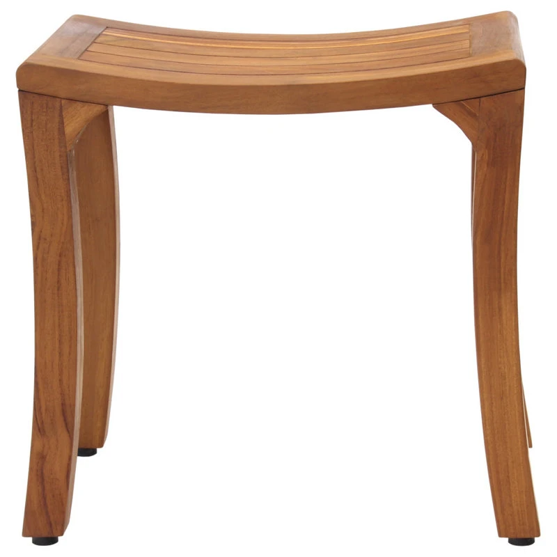 AquaTeak Patented 18" Asia Curve Teak Shower Bench 8 AquaTeak Patented 18" Asia Curve Teak Shower Bench - Image 6