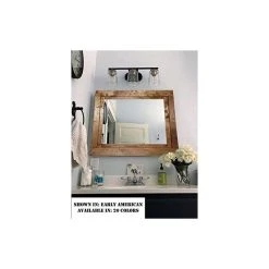 Renewed Decor And Storage Farmhouse Style Vanity Mirror, Early American, 24"w X 30"h 9 Renewed Decor And Storage Farmhouse Style Vanity Mirror, Early American, 24"w X 30"h -Laural Home Shop bfc1ae580c185b5b 8602 w800 h800 b0 p0