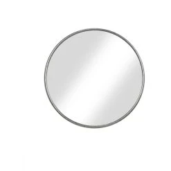 Martin Svensson Home Modern Round 30-inch Mirror, Antique Pewter