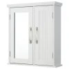 Versanora Wooden Bathroom Medicine Cabinet Mirror White 1 Versanora Wooden Bathroom Medicine Cabinet Mirror White -Laural Home Shop c0013cb001a09f72 6377 w800 h800 b1 p0