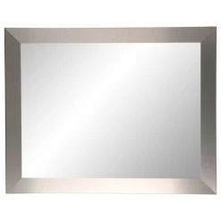 BrandtWorks Industrial Modern Home Accent Wall Mirror 32''"x36''