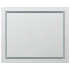 AQUADOM SOHO LED Lighted Bathroom Fog Free Dimmable Mirror 40"x30"x1" -Laural Home Shop c0d15a7702f41753 4644 w800 h800 b1 p0