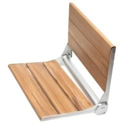 Alfi Trade 17" Folding Teak Wood Shower Seat Bench With Backrest -Laural Home Shop c0f129490f203bfd 5664 w800 h800 b1 p0