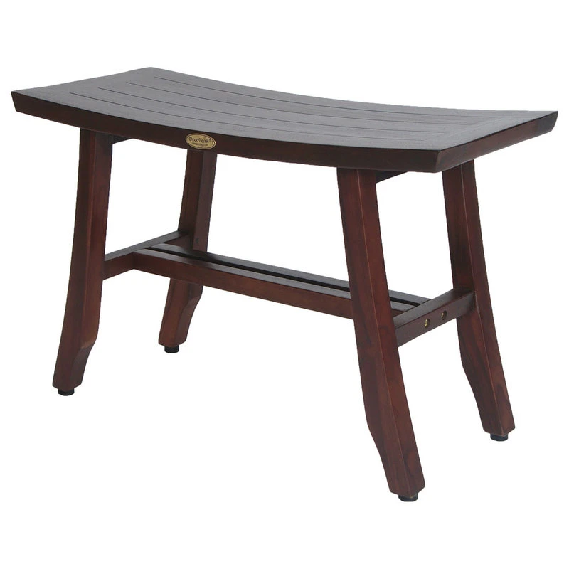 DecoTeak Satori 24" Eastern Style Teak Shower Bench 3 DecoTeak Satori 24" Eastern Style Teak Shower Bench