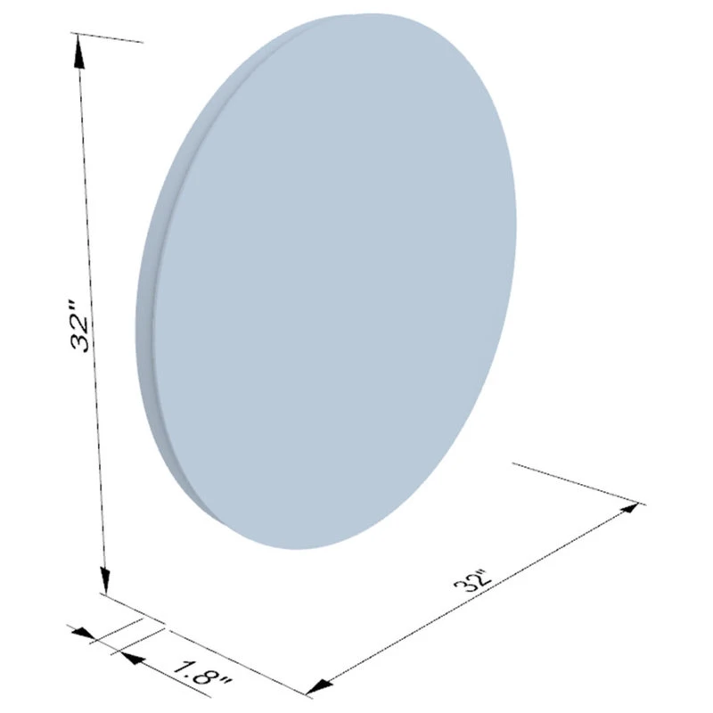 Altair Padova 32" Round Frameless Modern LED Bathroom Vanity Mirror 7 Altair Padova 32" Round Frameless Modern LED Bathroom Vanity Mirror - Image 5